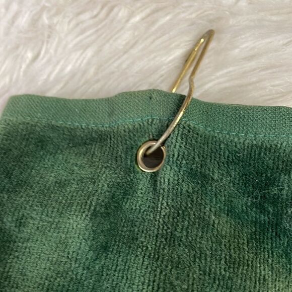 Plush Embroidered Golfers Towel with Pocket Bag Clip,  Name Barbara, Green, NWT - Picture 6 of 6